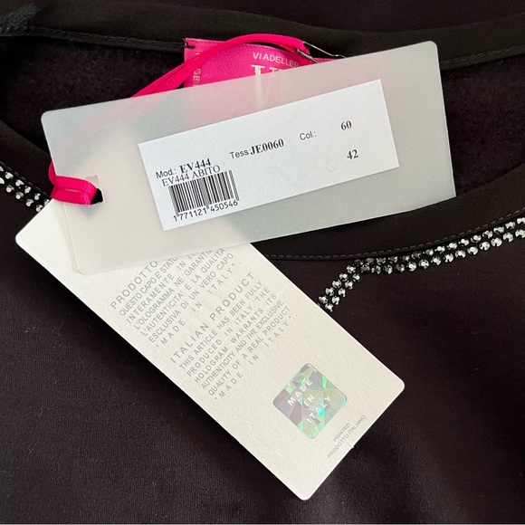 NEW VDP Collection Women’s LBD Short Dress size 6 Black - Picture 5 of 9